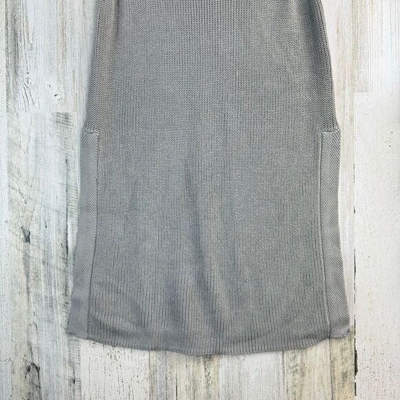 Wilfred Aritzia Palmier Sweater Side Split Knit Sleeveless Tank Top Gray Size XS - Picture 5 of 9